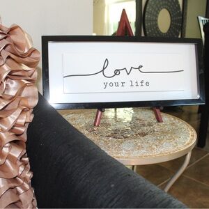 Black Framed Expression Wall Art - Love Your Life